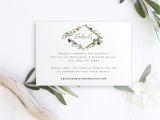 Wording for Details Card Wedding Garden Wedding Details Template Bridal Shower Invite Inserts