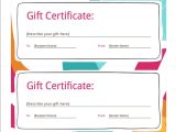 Wording for Gift Certificate Template 30 Printable Gift Certificates Certificate Templates