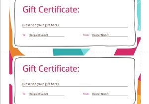 Wording for Gift Certificate Template 30 Printable Gift Certificates Certificate Templates