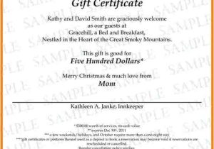 Wording for Gift Certificate Template Gift Certificate Wording Tryprodermagenix org