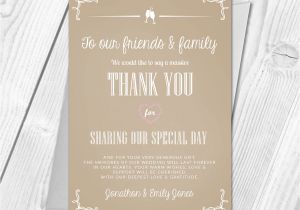 Wording for Thank You Card Wedding Premium Personalised Wedding Thank You Cards Wedding Guest