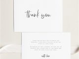 Wording for Thank You Card Wedding Printable Thank You Card Wedding Thank You Cards Instant