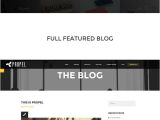 WordPress Subcategory Template Propel One Page WordPress theme themes Templates
