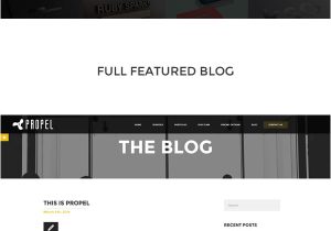 WordPress Subcategory Template Propel One Page WordPress theme themes Templates