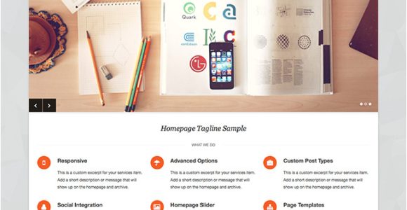 WordPress Templates for Designers Pytheas Free Responsive Corporate Portfolio WordPress theme