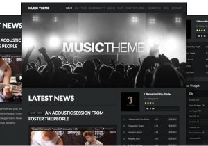 WordPress Templates for Musicians WordPress theme for Musicians by organic themes