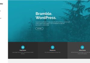 WordPress theme with Multiple Page Templates the Best WordPress themes Website Templates Bramble