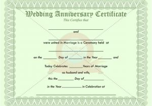 Work Anniversary Certificate Templates 7 Best Images Of Anniversary Certificate Wedding