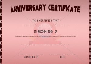 Work Anniversary Certificate Templates Anniversary Certificate Anniversary Certificate