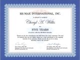 Work Anniversary Certificate Templates Happy Anniversary to Me the Mo Broker Re Max solutions