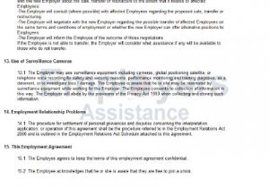Work Contract Template Nz Casual Employment Contract Agreement Employers