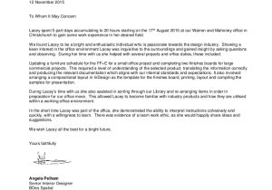 Work Experience Email Template Warren and Mahoney Work Experience Letter