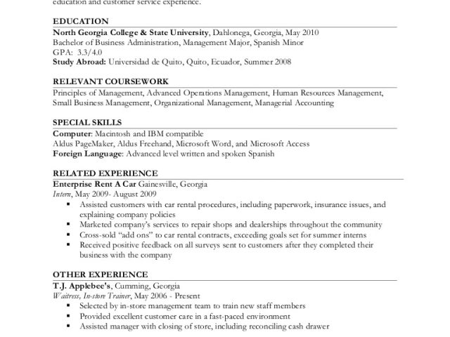 work-experience-resume-sample-resume-example-ii-limited-work-experience