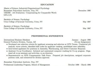 Work Experience Resume Sample Resume Work Experience Samples