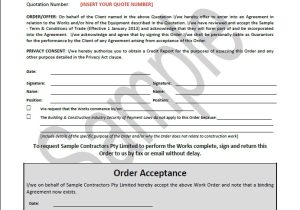 Work order Contract Template Effective Business Contract Document Package Contractors