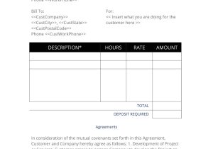 Work order Contract Template General Project Work order with Deposit 3 Easy Steps