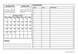 Work Schedule Calendar Template 2017 2017 Blank Schedule Template Free Printable Templates