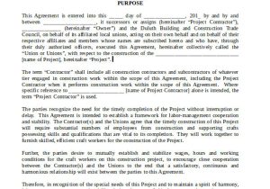 Workers Contract Agreement Template 6 Labor Agreement Templates Word Pdf Free Premium