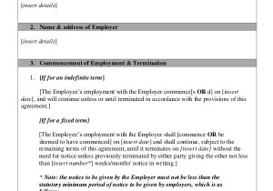 Workers Contract Template Employment Contract Template 21 Sample Word Apple