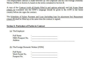 Workers Contract Template Employment Contract Template 9 Free Sample Example