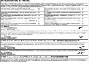 Working at Height Permit to Work Template Permit for Work at Heights Ctms