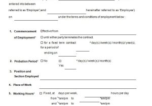 Working Contract Template 18 Job Contract Templates Word Pages Docs Free