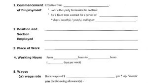 Working Contract Template 23 Sample Employment Contract Templates Docs Word