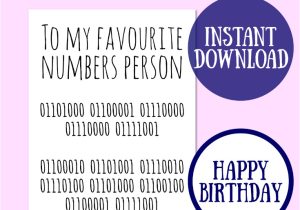 World Teachers Day Card Free Printable Favourite Numbers Person Binary Birthday Maths Greeting