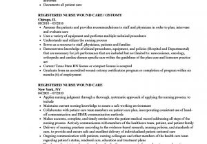 Wound Care Nurse Resume Sample Registered Nurse Wound Care Resume Samples Velvet Jobs
