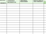 Wound Chart Template Wound or Injury Care Chart Template Haven