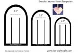 Woven Heart Basket Template Swedish Woven Hearts Template Preview Photo Do In Red and