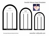 Woven Heart Basket Template Swedish Woven Hearts Template Preview Photo Do In Red and