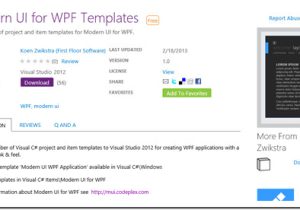Wpf Ui Templates Modernize Your Wpf App 39 S with the Modern Ui for Wpf