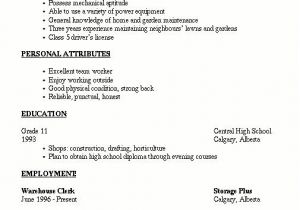 Write A Simple Resume format Resume Outline 2 Simple Resume Examples Job Resume