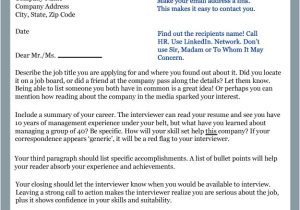 Write An Application Along with Your Resume for A Job Writing the Perfect Cover Letter Perfect Cover Letter