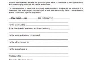 Write My Own Will Template 25 Obituary Templates and Samples Template Lab