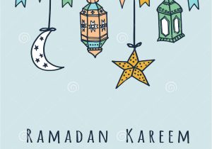 Write Name On Eid Card Arabic Moon Shape Paper Cutout with Illustration Of Hanging