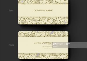 Write Name On Eid Card Businesskarte Vektor Vorlage Hintergrund Mit Floral ornament