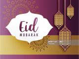 Write Name On Eid Card Kreative Eid Festival Grua Mit Hangelampen Stock