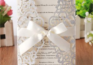 Write Name On Engagement Invitation Card Hosmsua 20x Laser Cut Lace Flora Wedding Invitation Cards