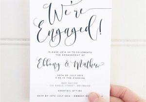 Write Name On Engagement Invitation Card Xoxohannahread with Images Engagement Invitations