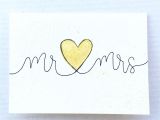 Write Name On Marriage Card Hand Lettered Wedding Card Blank Inside Envelope Included