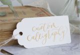 Write Name On Marriage Card Personalised Calligraphy Gift Tags with Twine Off White