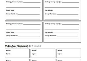 Writers Workshop Lesson Plan Template the Real Teachr Strategy Grouping Template for Reading