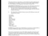 Writing A Contract Agreement Template Technical Writing Contract Agreement form with Sample