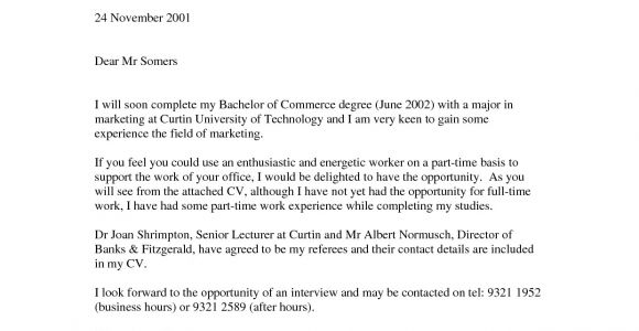 Writing A Cover Letter for Work Experience Cover Letter No Work Experience the Letter Sample
