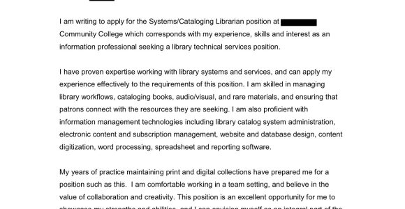 Writing An Open Cover Letter Cataloging Open Cover Letters