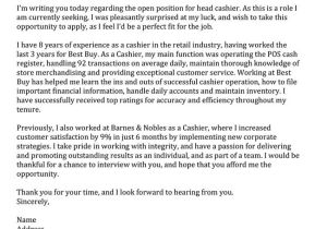 Writing An Open Cover Letter Sample Writing Regarding the Open Position for Head