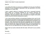 Writing Salary Requirements In Cover Letter Salary Requirements Wording In Cover Letter