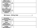 Writing Workshop Lesson Plan Template Writing Lesson Plan Template